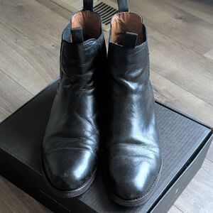 Frye Men's Black Leather Ankle Boots